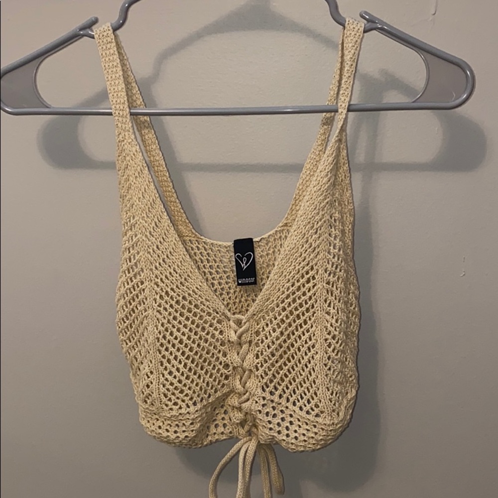 Windsor knit cropped tank